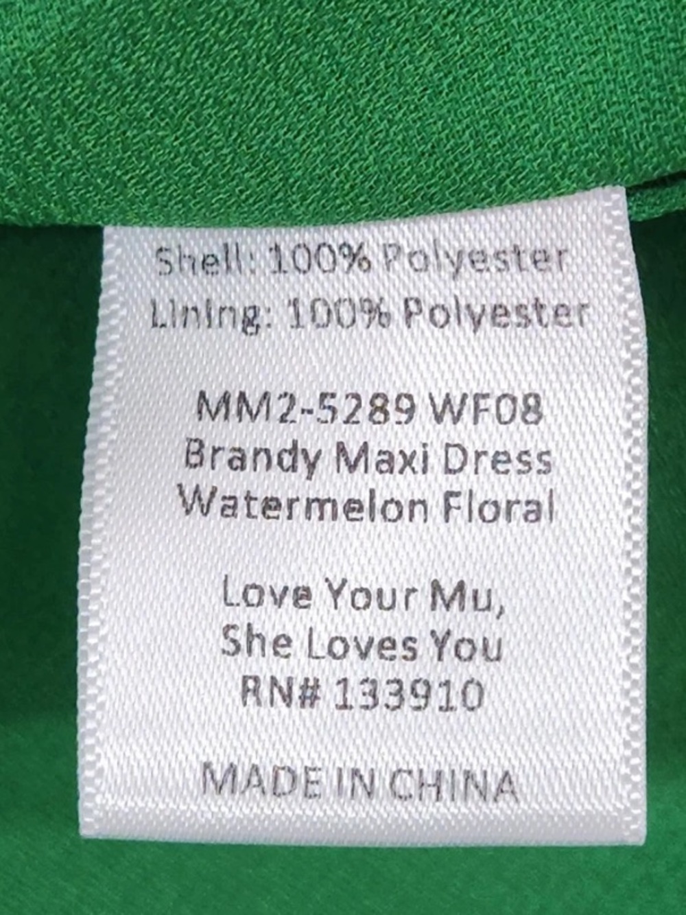 NWT Show Me Your MuMu Brandy Off-Shoulder Dress in Pink & Green Sz S - Picture 14 of 17